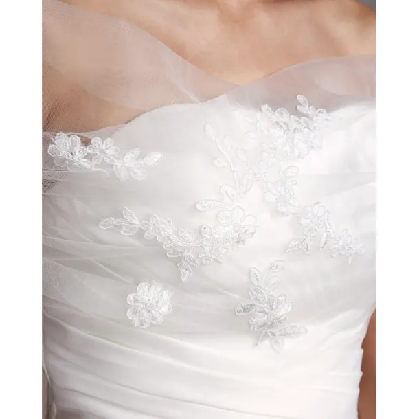 Sleeveless Shrugs Tulle Wedding / Party Evening Women's Wrap With Appliques