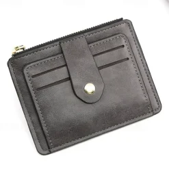 Slim Card Holder Front Pocket RFID Blocking Minimalist Wallet for Women Men PU Leather Wallet 6 Colors