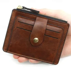 Slim Card Holder Front Pocket RFID Blocking Minimalist Wallet for Women Men PU Leather Wallet 6 Colors