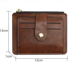 Slim Card Holder Front Pocket RFID Blocking Minimalist Wallet for Women Men PU Leather Wallet 6 Colors