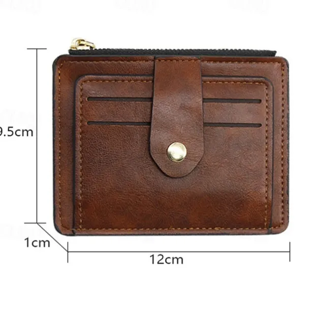 Slim Card Holder Front Pocket RFID Blocking Minimalist Wallet for Women Men PU Leather Wallet 6 Colors