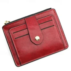 Slim Card Holder Front Pocket RFID Blocking Minimalist Wallet for Women Men PU Leather Wallet 6 Colors
