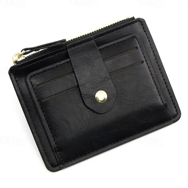 Slim Card Holder Front Pocket RFID Blocking Minimalist Wallet for Women Men PU Leather Wallet 6 Colors