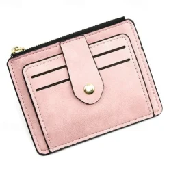 Slim Card Holder Front Pocket RFID Blocking Minimalist Wallet for Women Men PU Leather Wallet 6 Colors