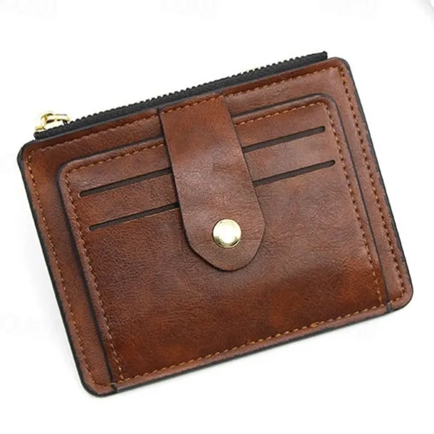 Slim Card Holder Front Pocket RFID Blocking Minimalist Wallet for Women Men PU Leather Wallet 6 Colors