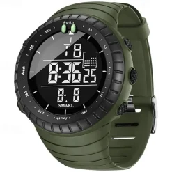 SMAEL New Fashionable Trendy Men's Electronic Watch Sports and Leisure Decoration Night Light Waterproof Calendar Display Alarm Clock Men's Watch