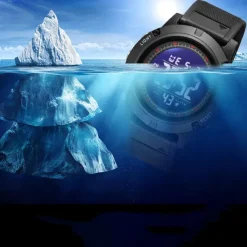 Smael New Outdoor Calendar Waterproof Night Light Business Leisure Sports Simple Men'S Electronic Quartz Watch