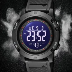 Smael New Outdoor Calendar Waterproof Night Light Business Leisure Sports Simple Men'S Electronic Quartz Watch