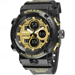 Smael New Outdoor Waterproof Night Light Shockproof Alarm Clock Calendar Display Sports And Leisure Electronic Quartz Watch