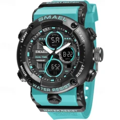 Smael New Outdoor Waterproof Night Light Shockproof Alarm Clock Calendar Display Sports And Leisure Electronic Quartz Watch