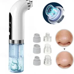Small Bubble Blackhead Remover Vacumm With Led Light Water Cycle Black Head Cleaner Deep Cleaning Acne Pimple Removal