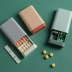Small Mini Small Medicine Box Portable And Sub Packed Small Box For 7-day Charging Sealed And Stored With Pill Box