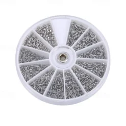 Small Screws Assortment Kit, 1000pcs Miniature and Screws with Screwdriver and Tweezers 12 Types Screws Assortment with Nut Bolt Organizer M1 M1.2 M1.4 M1.6 for Watches Glassess