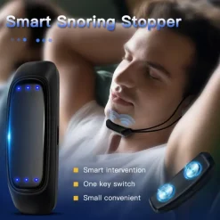 Smart Anti Snoring Device EMS Pulse Stop Snore Portable Comfortable Sleep Well Stop Snore Health Care Sleep Apnea Aid USB