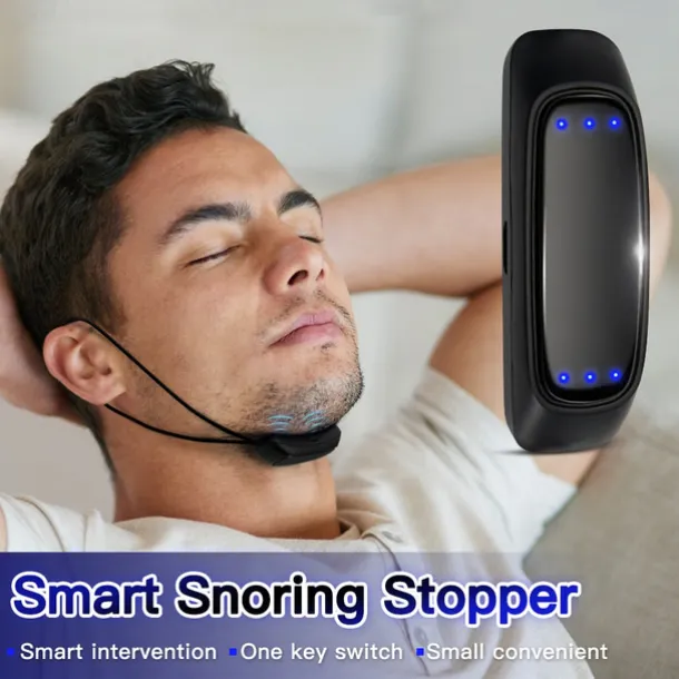 Smart Anti Snoring Device EMS Pulse Stop Snore Portable Comfortable Sleep Well Stop Snore Health Care Sleep Apnea Aid USB