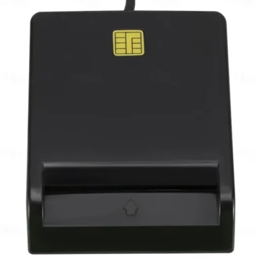 Smart Card Reader Common Access CAC USB For Home Black With CD Drive
