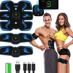 Smart EMS Wireless Muscle Stimulator Fitness Trainer Abdominal Training Electric Weight Loss Stickers Body Slimming Massager