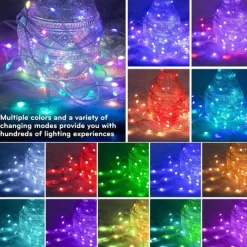 Smart Fairy String Light, LED RGB Dream Color Rope Lights with Remote, Led Rope Lights Outdoor, Christmas Light for Bedroom Deck Halloween Decorations