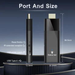 Smart Iptv Home Theater Mini TV Stick Mortal Q6 Android 10 Allwinner H313 Quad Core Dual 2.4G5GWIFI Bluetooth 4K HDR10