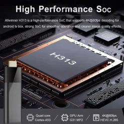 Smart Iptv Home Theater Mini TV Stick Mortal Q6 Android 10 Allwinner H313 Quad Core Dual 2.4G5GWIFI Bluetooth 4K HDR10