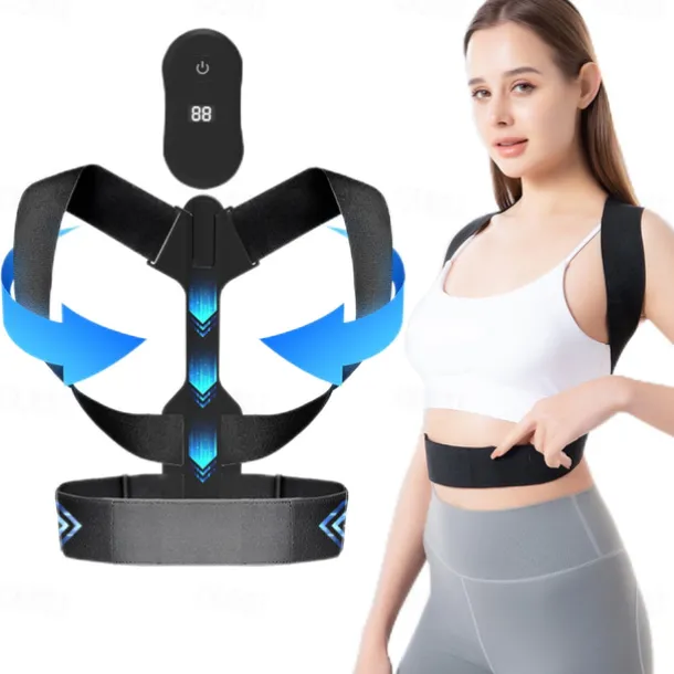Smart Posture Corrector Invisible Correction Belt Reminder Adult Child Sitting Posture Hunchback Back Sensor Orthosis Strap USB