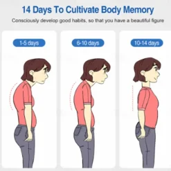 Smart Posture Corrector with Vibration Reminder and LCD Display - USB Rechargeable Invisible Back Support Strap for Both Men and Women