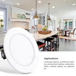 Smart RGB Ceiling Light Downlight Recessed Light 5W/10W 85V-265V LED Colorful Remote Control Light Recessed Lighting