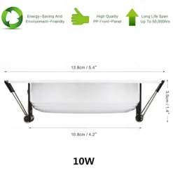 Smart RGB Ceiling Light Downlight Recessed Light 5W/10W 85V-265V LED Colorful Remote Control Light Recessed Lighting