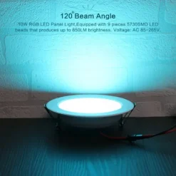 Smart RGB Ceiling Light Downlight Recessed Light 5W/10W 85V-265V LED Colorful Remote Control Light Recessed Lighting