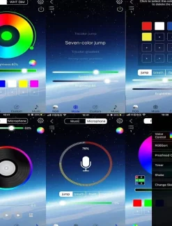 Smart RGB LED Strip Light 20M 10M Music Sync SMD 5050 65.6ft32.8ft Color Changing Bluetooth APP Control with Plug for Kitchen Bedroom Home TV Party