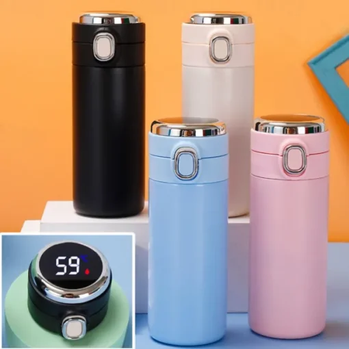 Smart Thermos Mug Mini Stainless Steel Thermos Cup Portable Leak Proof Water Cup with Filter Water Vacuum Tea Coffee Bottle Cup