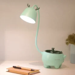 Smart Touch Desk Lamp Rechargeable Eye Protection Adjustable Brightness USB Charging For Bedroom Study Room Office DC 5V Pink Green White