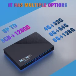 Smart TV Box H96 MAX RK3566 Quad Core Android 11.0 8GB RAM 128GB ROM 1080p 8K with Dual Wi-Fi 2.4G/5.0G Media Player Google Play Youtube