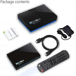 Smart TV Box H96 MAX RK3566 Quad Core Android 11.0 8GB RAM 128GB ROM 1080p 8K with Dual Wi-Fi 2.4G/5.0G Media Player Google Play Youtube