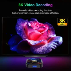 Smart TV Box HK1 RBOX K8S Android 13 8K Android TV Box RGB Light 4GB 64GB WiFi6 Dual Wifi 2023 PK Android 12 6K