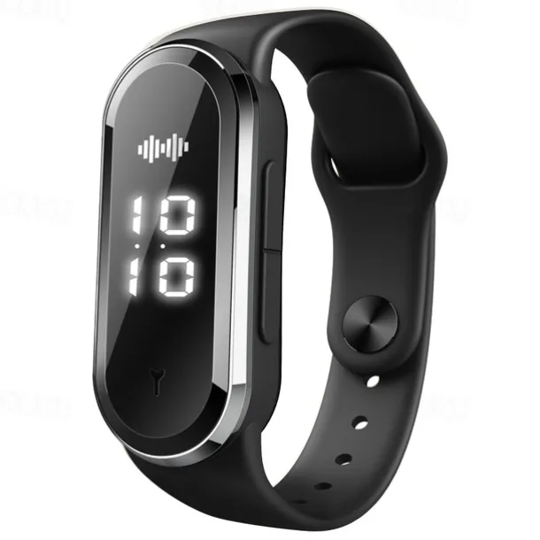 Smart Ultrasonic Mosquito Repellent Bracelet – Digital Watch with Pedometer, Body Temperature Display, USB Charging, Long-Term Wearable Protection