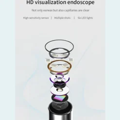 Smart Visual Ear Cleaner Ear Stick Endoscope Earpick Camera Otoscope Ear Cleaner Ear Wax Remover Ear Picker Earwax Removal Tool