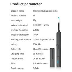 Smart Visual Ear Cleaner Ear Stick Endoscope Earpick Camera Otoscope Ear Cleaner Ear Wax Remover Ear Picker Earwax Removal Tool