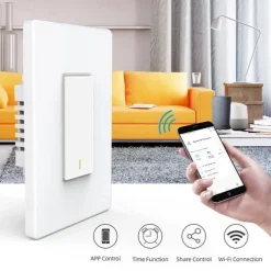 Smart Wall Light Switch 16A 3 Way Switch 1800W Tuya Smart Life Voice Control 2.4Ghz WiFi Push Button Work With Alexa Google Home