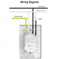 Smart Wall Light Switch 16A 3 Way Switch 1800W Tuya Smart Life Voice Control 2.4Ghz WiFi Push Button Work With Alexa Google Home
