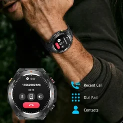 Smart Watch 2025 New For Built-in GPS Sports Smartwatch 1.45'' IPS Screen Compass Bluetoot Call 1ATM Waterproof SmartBracele