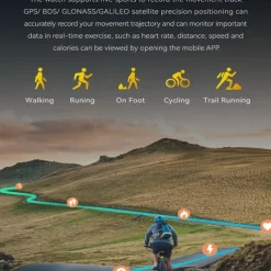 Smart Watch 2025 New For Built-in GPS Sports Smartwatch 1.45'' IPS Screen Compass Bluetoot Call 1ATM Waterproof SmartBracele