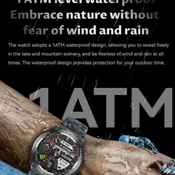 Smart Watch 2025 New For Built-in GPS Sports Smartwatch 1.45'' IPS Screen Compass Bluetoot Call 1ATM Waterproof SmartBracele