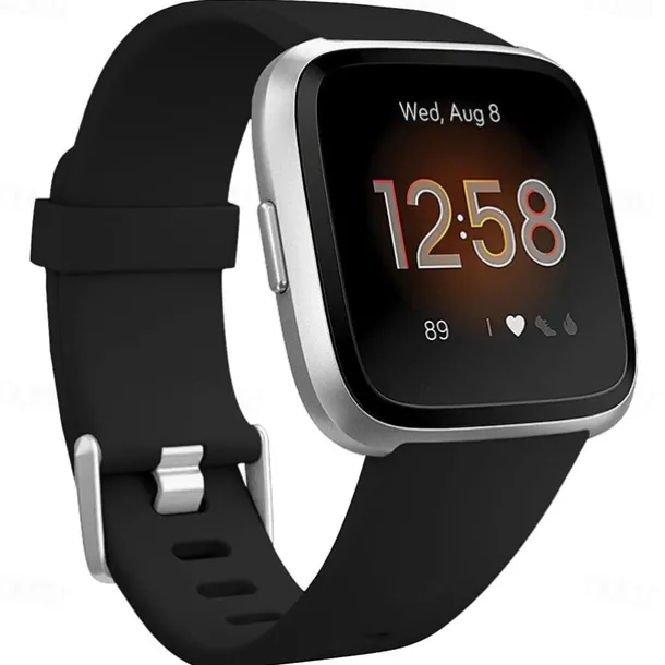 Smart Watch Band Compatible with Fitbit Versa 2 / Versa Lite / Versa SE / Versa Silicone Smartwatch Strap Soft Elastic Adjustable Sport Band Replacement Wristband