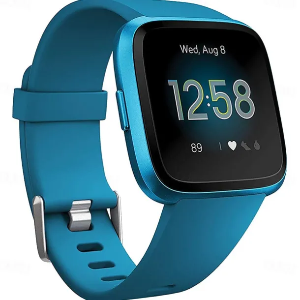 Smart Watch Band Compatible with Fitbit Versa 2 / Versa Lite / Versa SE / Versa Silicone Smartwatch Strap Soft Elastic Adjustable Sport Band Replacement Wristband