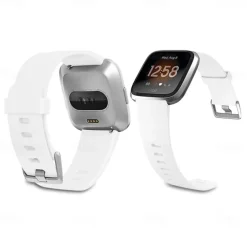 Smart Watch Band Compatible with Fitbit Versa 2 / Versa Lite / Versa SE / Versa Silicone Smartwatch Strap Soft Elastic Adjustable Sport Band Replacement Wristband