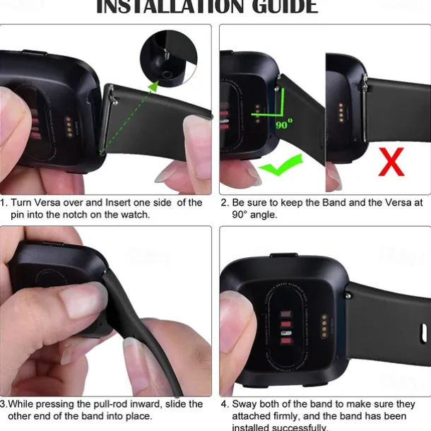 Smart Watch Band Compatible with Fitbit Versa 2 / Versa Lite / Versa SE / Versa Silicone Smartwatch Strap Soft Elastic Adjustable Sport Band Replacement Wristband