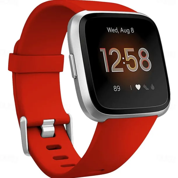 Smart Watch Band Compatible with Fitbit Versa 2 / Versa Lite / Versa SE / Versa Silicone Smartwatch Strap Soft Elastic Adjustable Sport Band Replacement Wristband