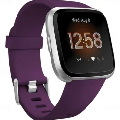 Smart Watch Band Compatible with Fitbit Versa 2 / Versa Lite / Versa SE / Versa Silicone Smartwatch Strap Soft Elastic Adjustable Sport Band Replacement Wristband