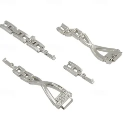 Smart Watch Band Compatible with Fitbit Fitbit Inspire Inspire 2 / Inspire HR / Inspire Stainless Steel Rhinestone Smartwatch Strap Bling Diamond Luxury Jewelry Bracelet Replacement Wristband